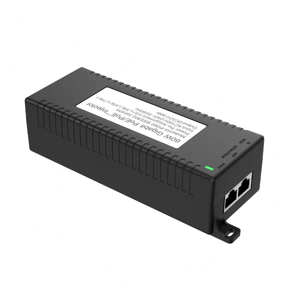 60W desktop POE injector cum IEEE802.3AF/AT/BT