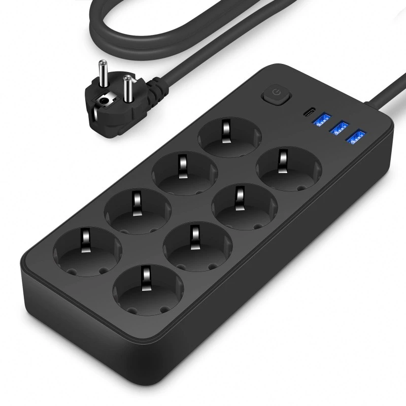 VIII decursibus EU Plug Power Strip